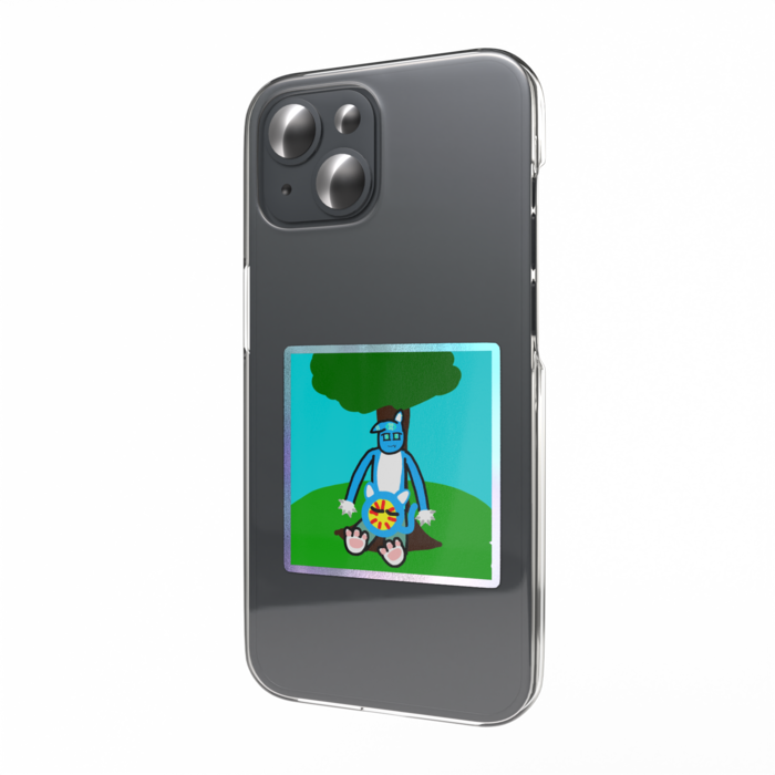 オーロラスマホステッカー - 縦