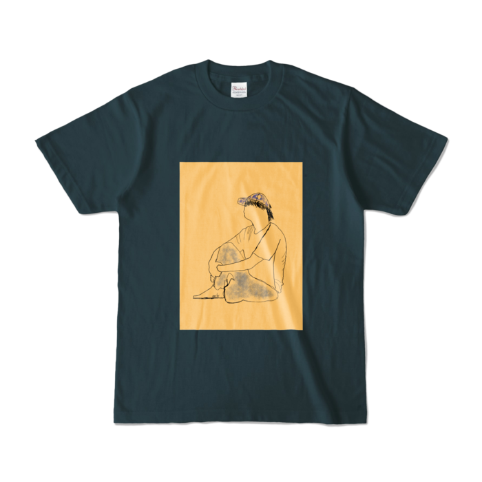カラーTシャツ - S - デニム (濃色)