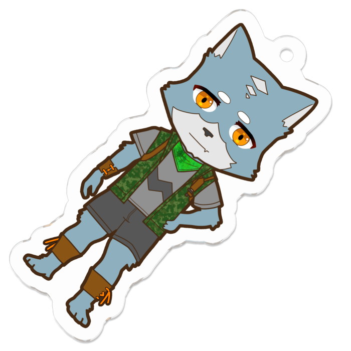 アクリルキーホルダー - 50 x 50 (mm)