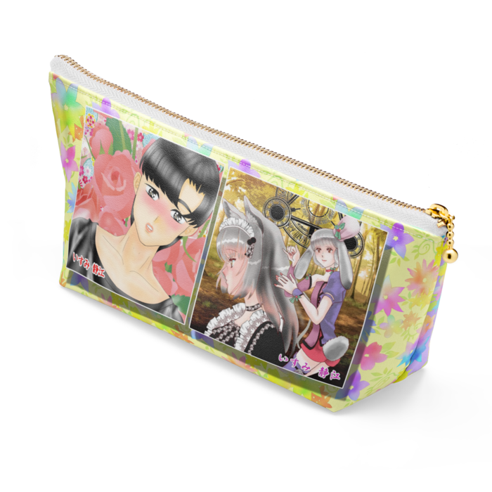 ポーチ - 長さ21.5cm / 高さ10cm - ホワイト
