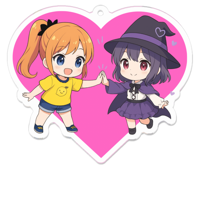 アクリルキーホルダー - 70 x 70 (mm)