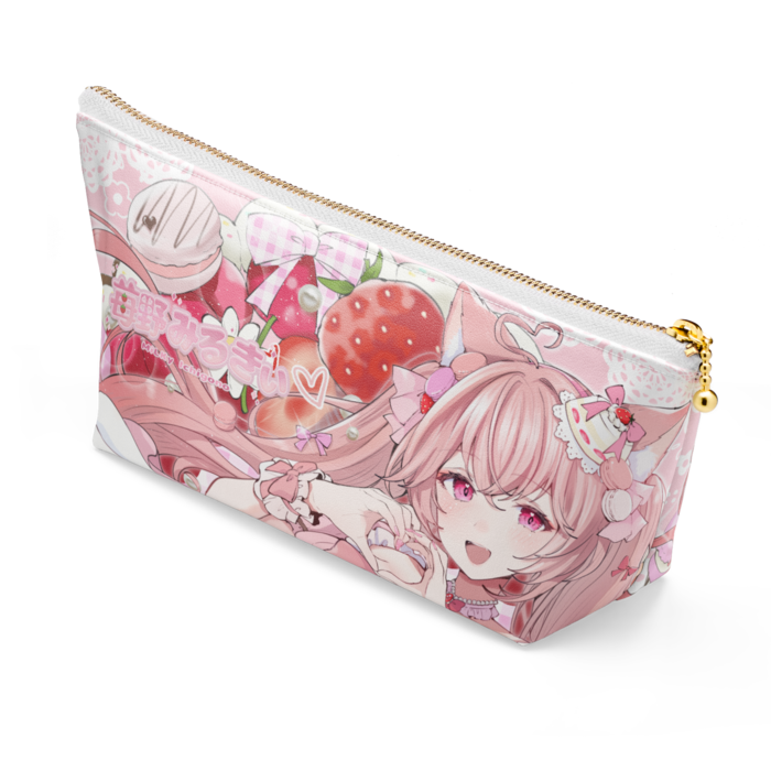 ポーチ - 長さ21.5cm / 高さ10cm - ホワイト