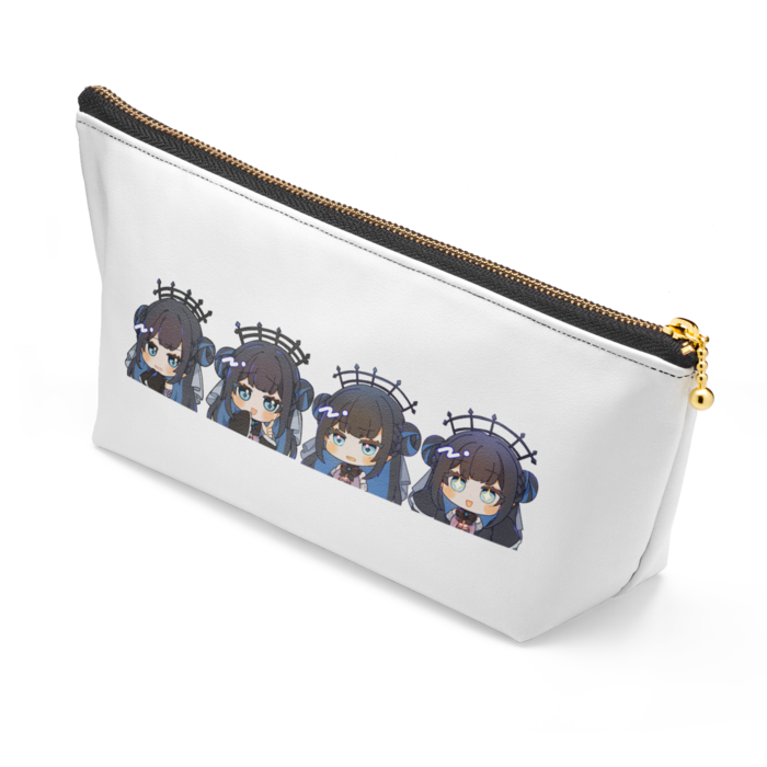 ポーチ - 長さ21.5cm / 高さ10cm - ブラック