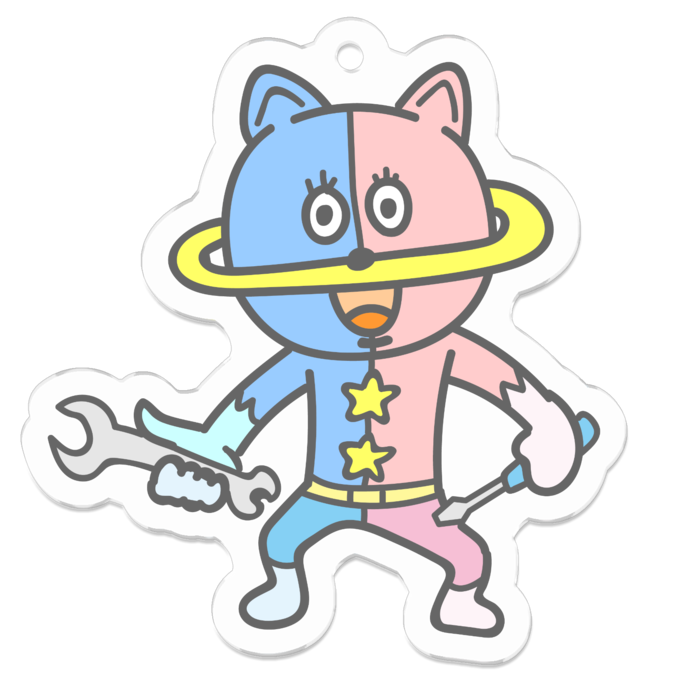 アクリルキーホルダー - 50 x 50 (mm)