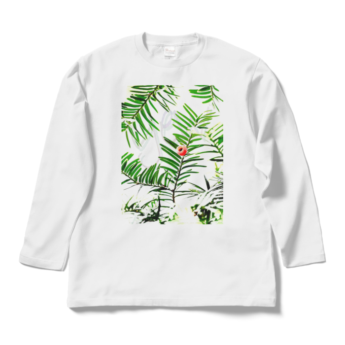 【文字あり】ロングスリーブTシャツ - L - ホワイト