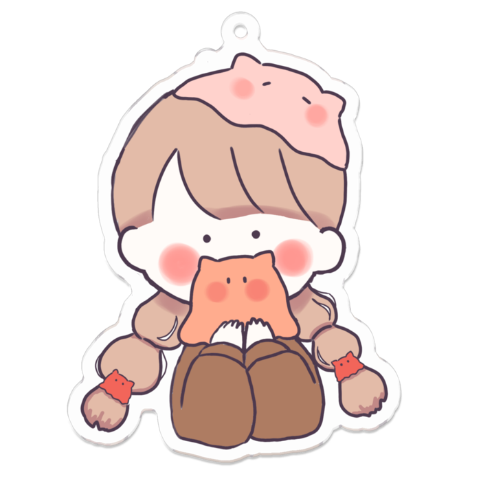 アクリルキーホルダー - 70 x 70 (mm)