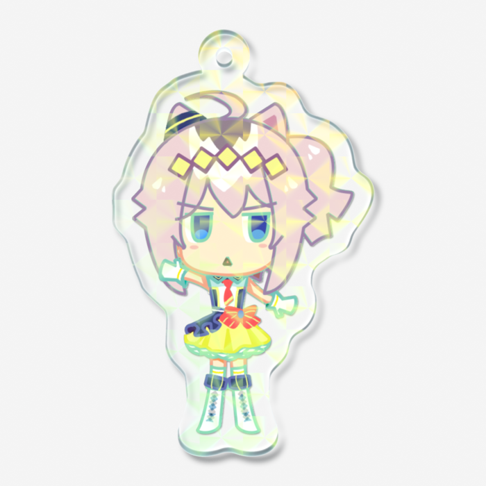 ホログラムアクリルキーホルダー - 50 × 50mm
