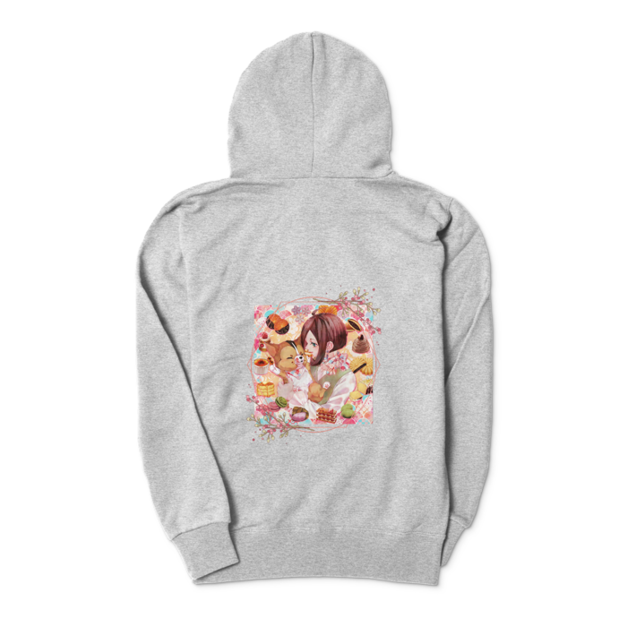 ジップパーカー - S - 杢グレー