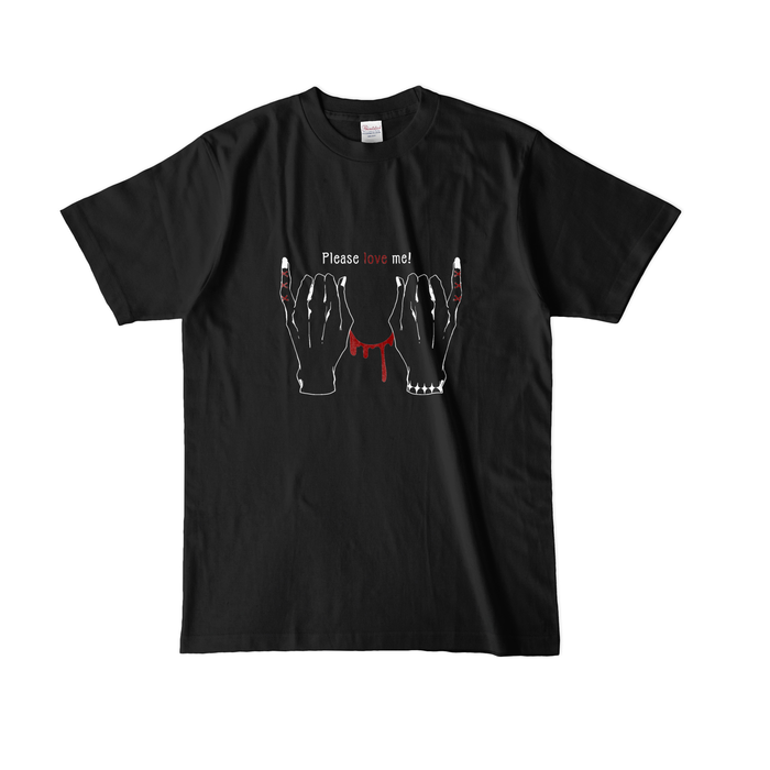 カラーTシャツ(濃色) - L - ブラック