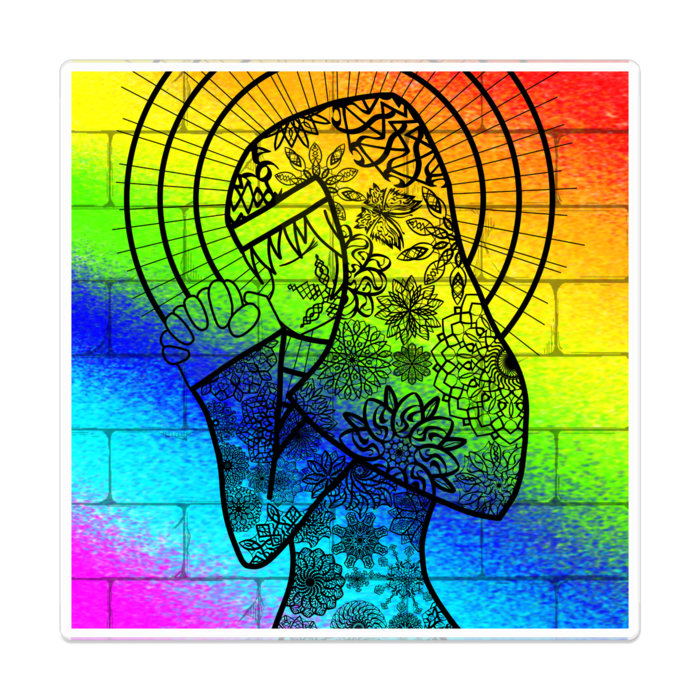 アクリルバッジ - 100 x 100 (mm)