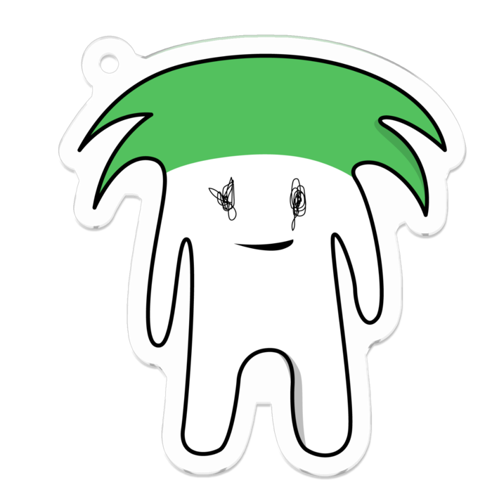 アクリルキーホルダー(コーティング) - 50 x 50 (mm)