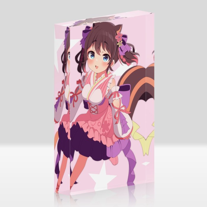 アクリルブロック - 100x148mm(ホワイト)