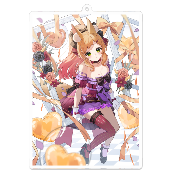 アクリルキーホルダー - 100 x 100 (mm)