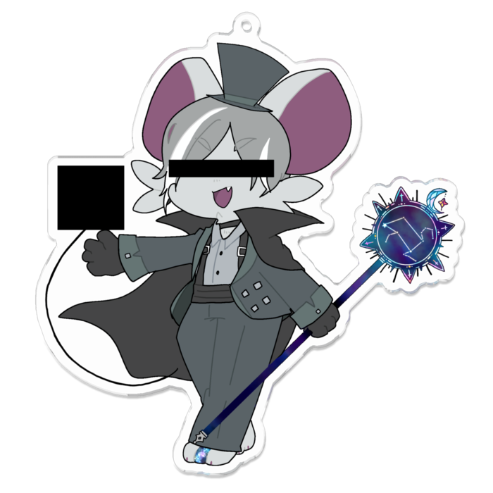 アクリルキーホルダー - 100 x 100 (mm)