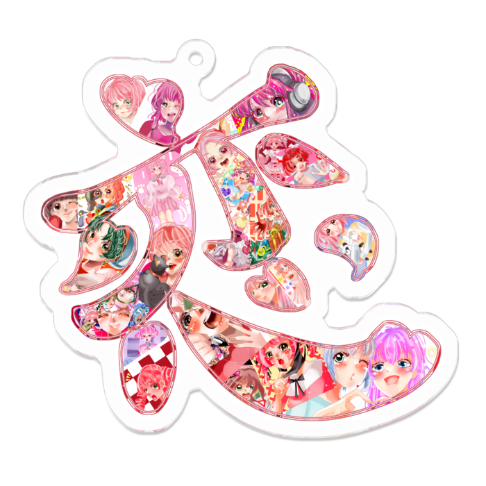 アクリルキーホルダー - 70 x 70 (mm)