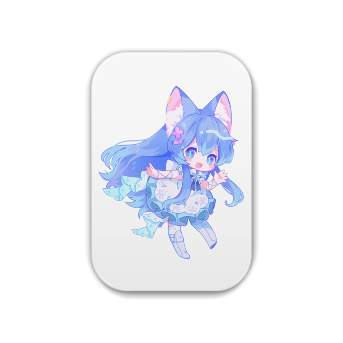 TypeB - White - 角丸 51x76mm