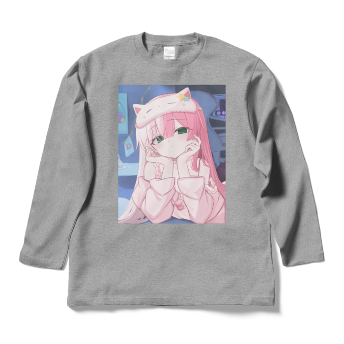 ロングスリーブTシャツ - L - 杢グレー