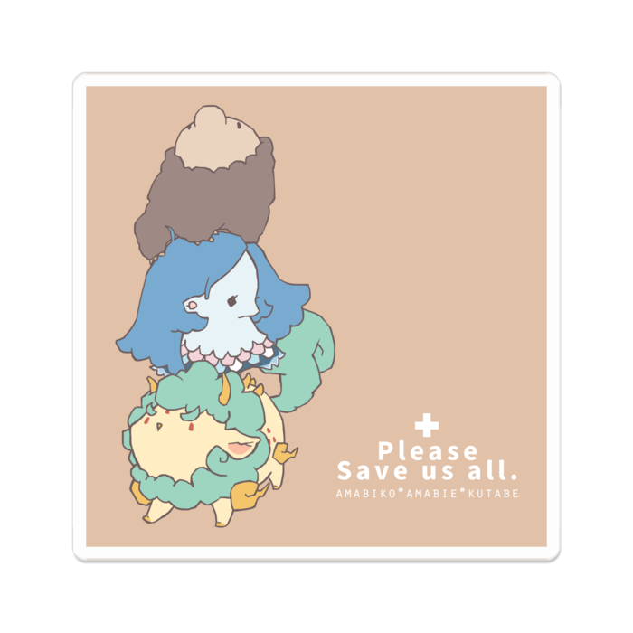 アクリルバッジ - 70 x 70 (mm)