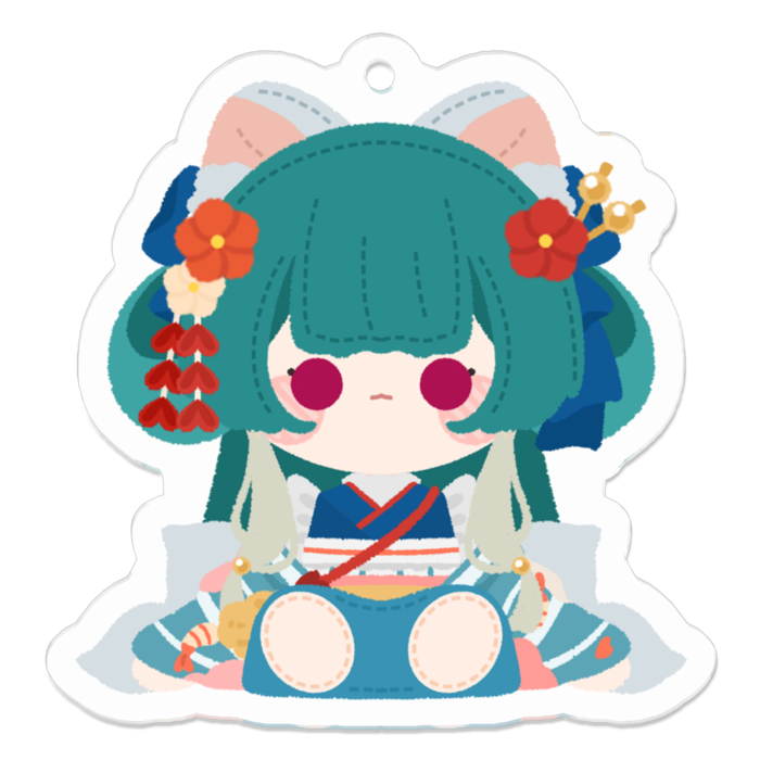 アクリルキーホルダー（コーティング） - 50 x 50 (mm)