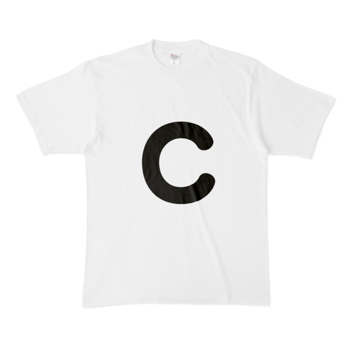 「C」(大文字)Tシャツ - XL - 白