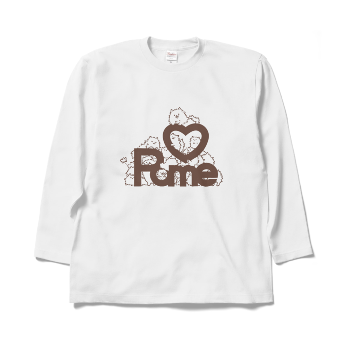 ロングスリーブTシャツ - XL - ホワイト（ラインアート）