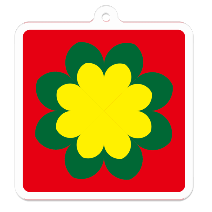 アクリルキーホルダー(コーティング) - 50 x 50 (mm)