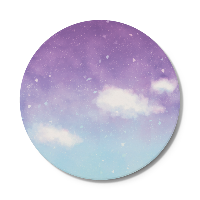 コースター - 紫グラデ