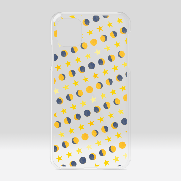 クリアiPhoneケース・月と星:iPhone11