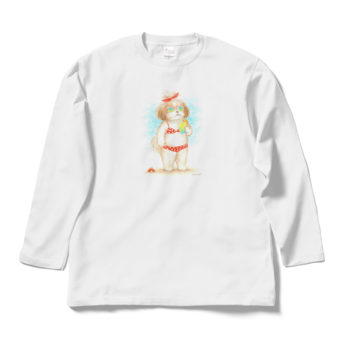 ロングスリーブTシャツ - L - ホワイト/Long Sleeve T-Shirt white(L)