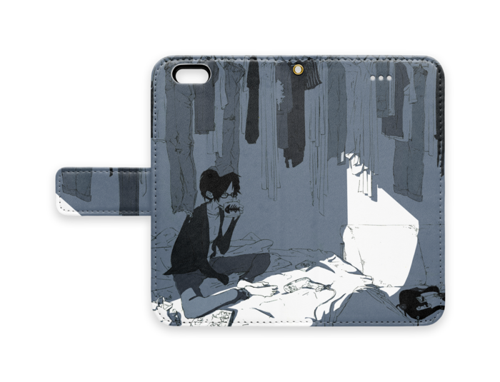 手帳型iPhoneケース - iPhone6 - ストラップ穴 あり
