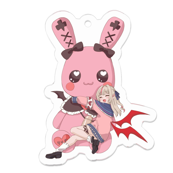 アクリルキーホルダー（コーティング） - 50 x 50 (mm)