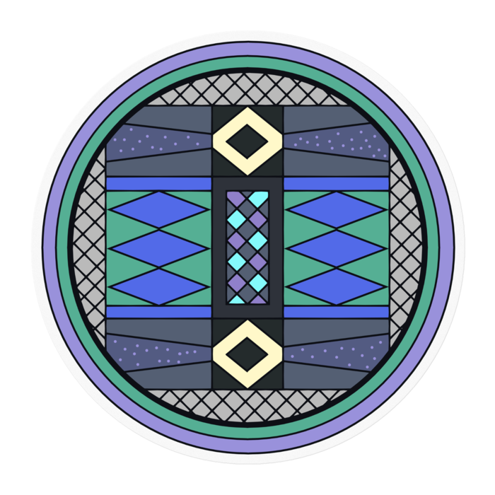 ステッカー - 100 x 100 (mm)