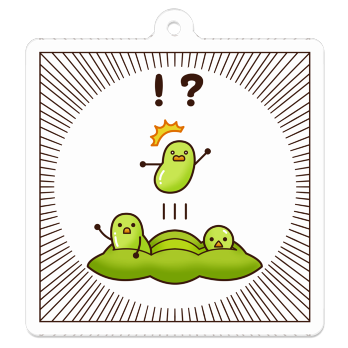 アクリルキーホルダー　S（小）　50 x 50 (mm)