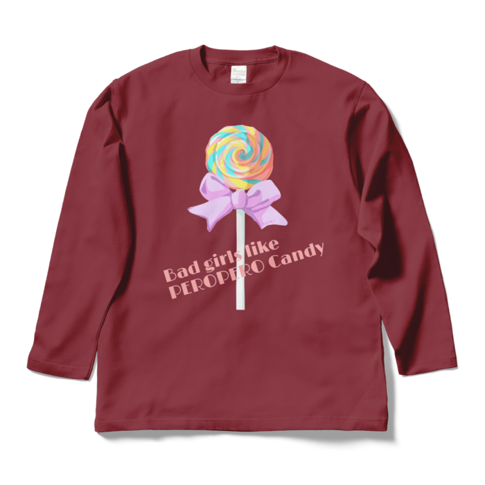 ロングスリーブTシャツ - L - バーガンディ