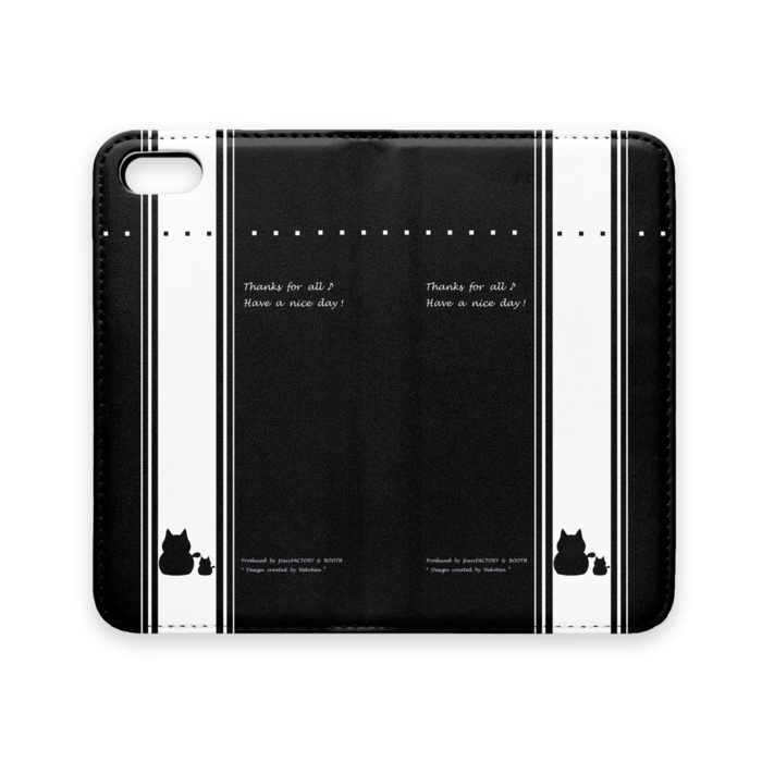 手帳型iPhoneケース(ベルトなし) - iPhone 5 / 5s / SE - ストラップ穴 なし