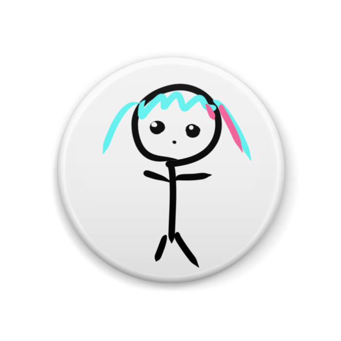 かすぴ缶バッジ - 44mm