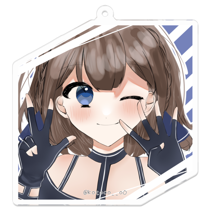 アクリルキーホルダー - 70 x 70 (mm)