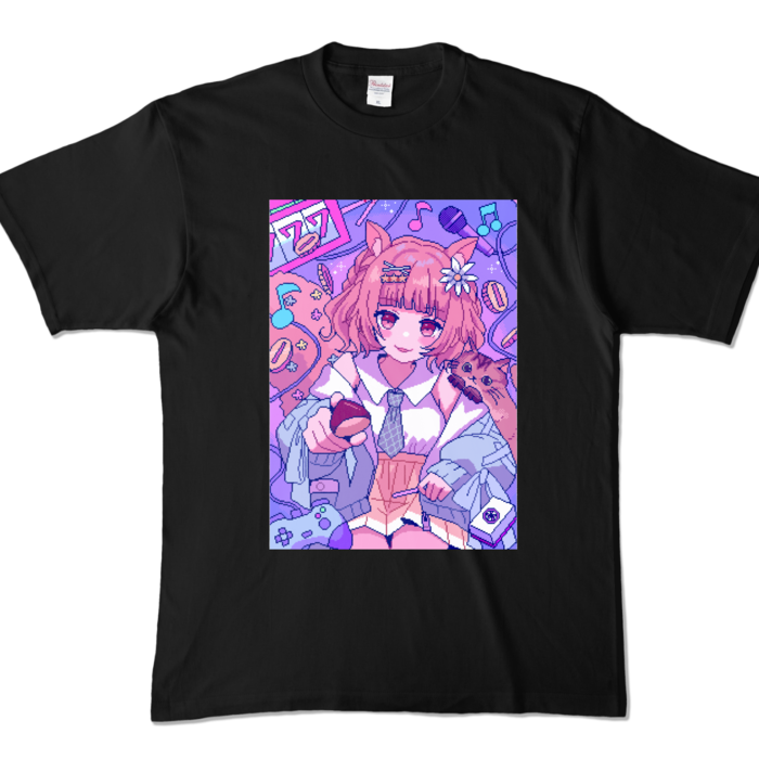 カラーTシャツ - XL - ブラック (濃色)