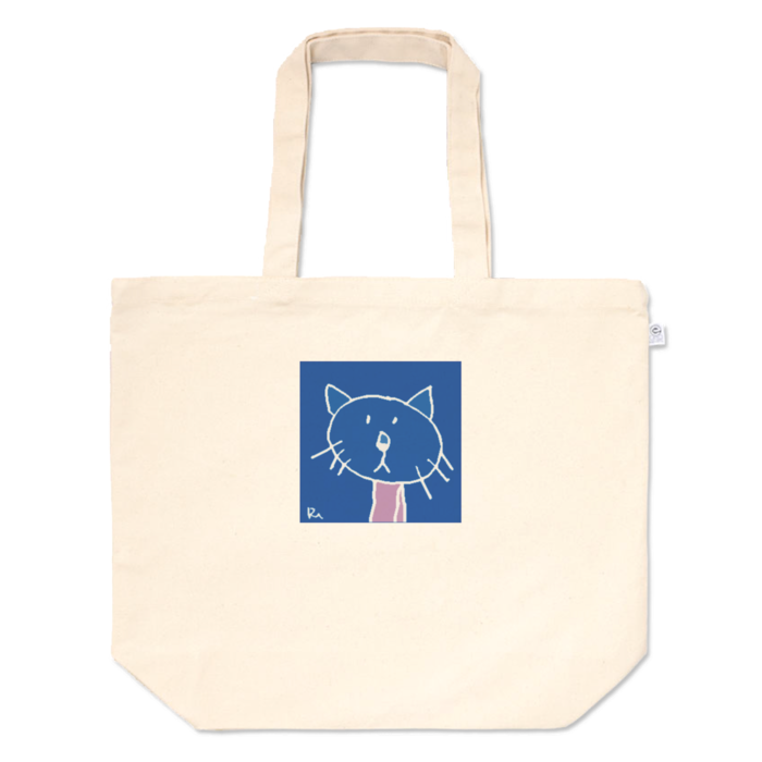 ねこ・トートバッグ - L - プリント面積小