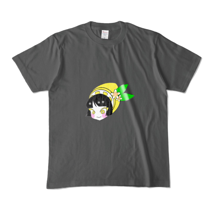カラーTシャツ(濃色) - M - 両面 - チャコール