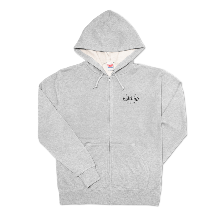 zip bull grayblack L