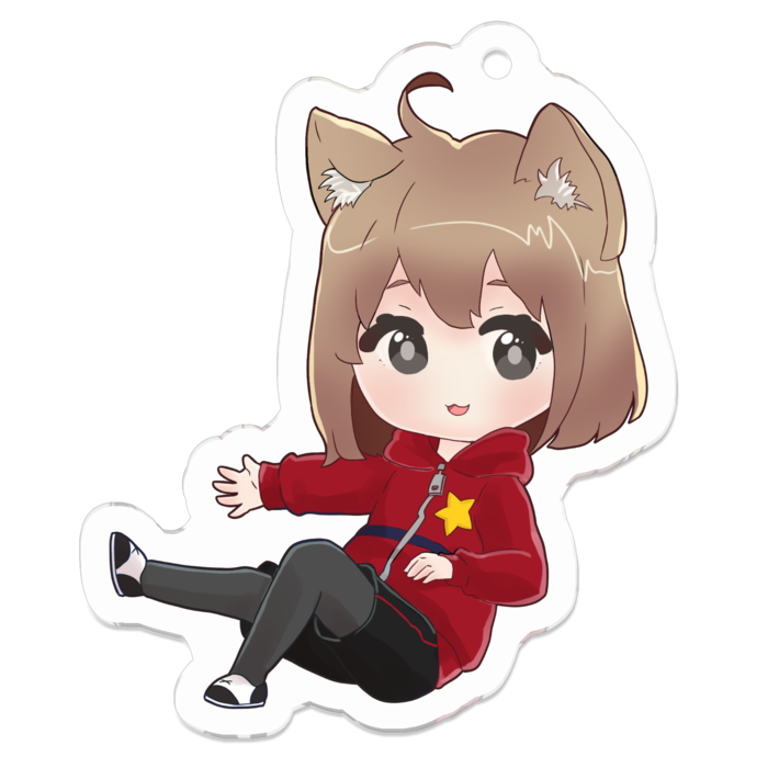 アクリルキーホルダー - 50 x 50 (mm)