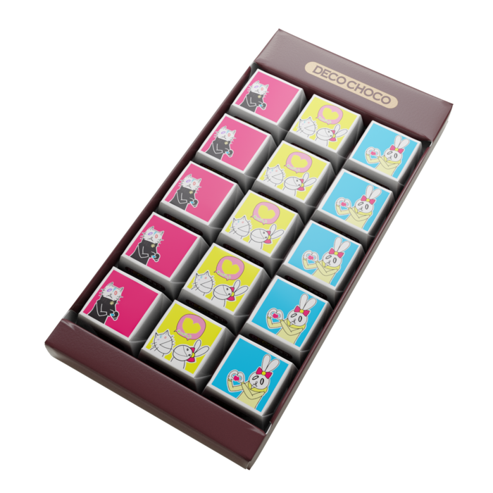 DECOチョコ - 列ごとにデザイン