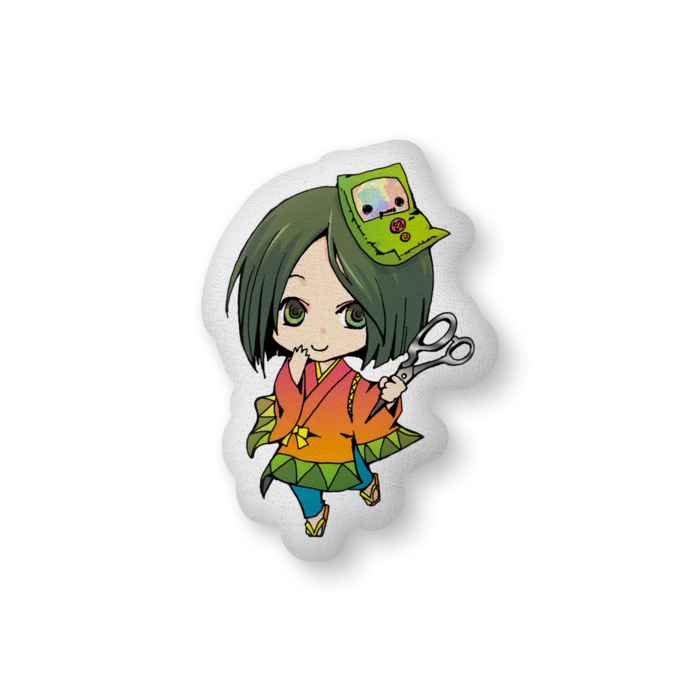 【仕立て屋】仕立て屋ショートボブふかふかクッション - 中（H56×W36cm） - 片面