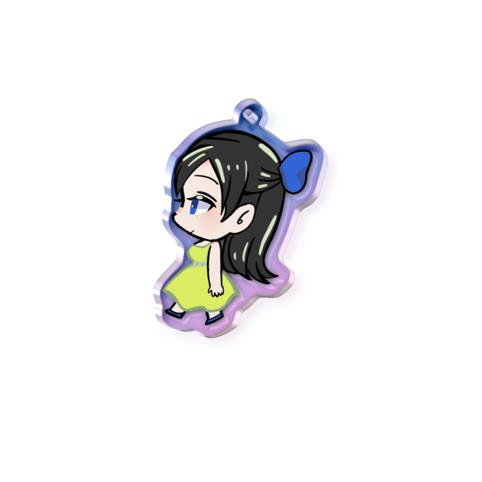 オーロラアクリルキーホルダー - 70 × 70mm