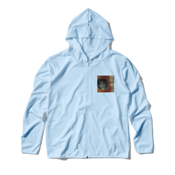 ジップパーカー - M - ライトブルー