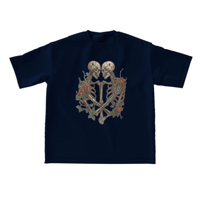 ビッグシルエットTシャツ - L -ネイビー