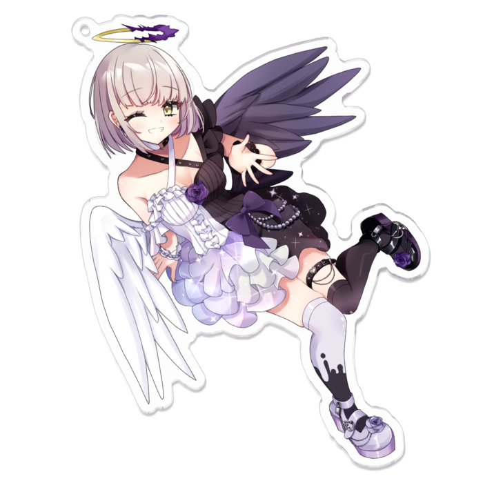 紫月むめいアクリルキーホルダー(ウィンク)