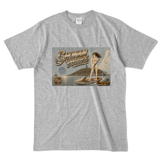 カラーTシャツ - L - 杢グレー (濃色)