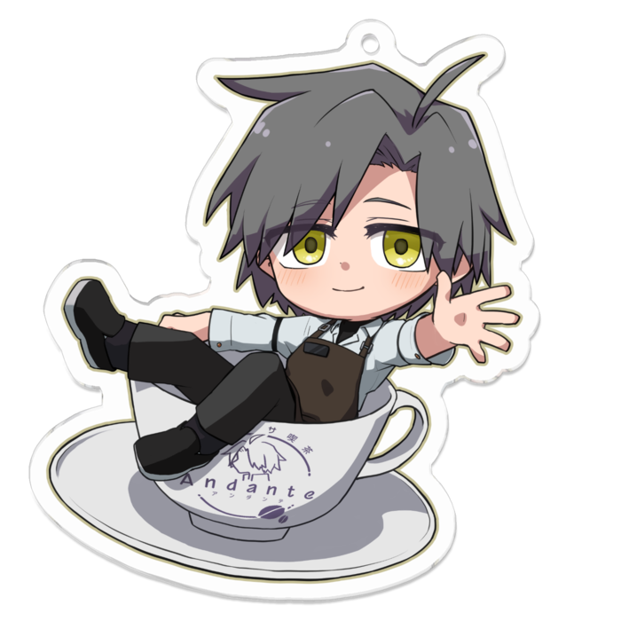 アクリルキーホルダー - 70 x 70 (mm)たむちん